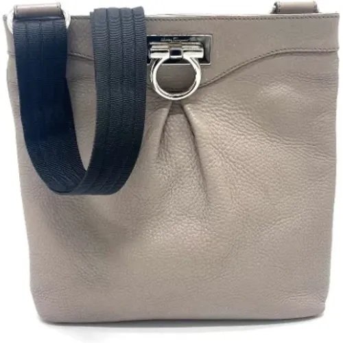 Pre-owned Tote Bags, female, , Size: ONE SIZE Pre-owned Leather shoulder-bags - Salvatore Ferragamo Pre-owned - Modalova