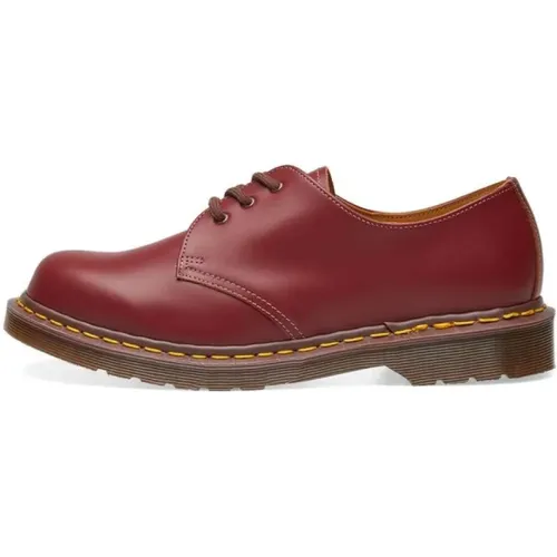 Business Shoes, male, , Size: 12 US Vintage 1461 Made In England Oxblood Leather Shoe - Dr. Martens - Modalova