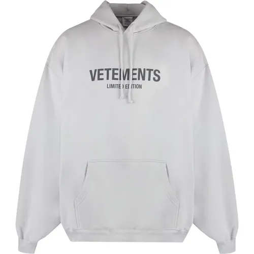 Hoodies, male, , Size: M Contrast Logo Hoodie Unisex Line - Vetements - Modalova
