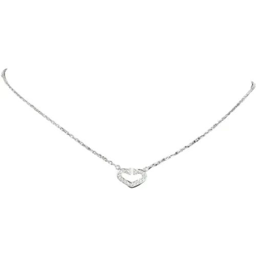 Pre-owned Jewellery, female, , Size: ONE SIZE Pre-owned White Gold necklaces - Cartier Vintage - Modalova