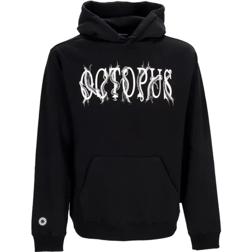 Tentacles Logo Schwarzes Hoodie , Herren, Größe: L - Octopus - Modalova