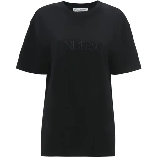 Schwarze T-Shirts und Polos , Damen, Größe: S - JW Anderson - Modalova