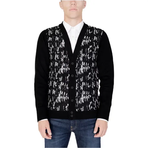 Cardigans, male, , Size: 2XL Printed Buttoned Cardigan for Men - Antony Morato - Modalova