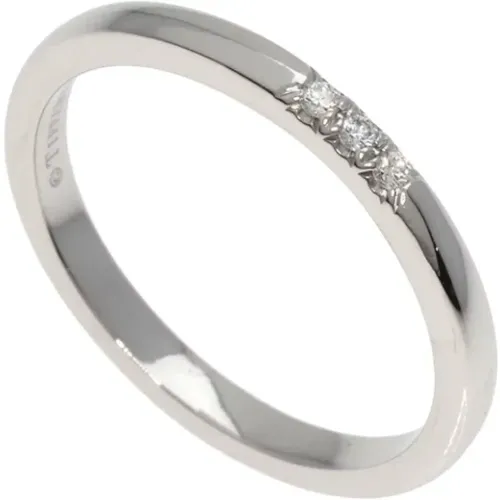 Pre-owned Jewellery, female, , Size: ONE SIZE Pre-owned Platinum rings - Tiffany & Co. Pre-owned - Modalova