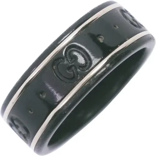 Pre-owned Jewellery, male, , Size: ONE SIZE Good Condition Metal Rings - Gucci Vintage - Modalova