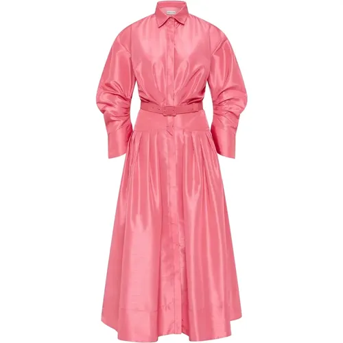 Shirt Dresses, female, , Size: 2XS Balloon Sleeve Pleated Dress - Rebecca Vallance - Modalova