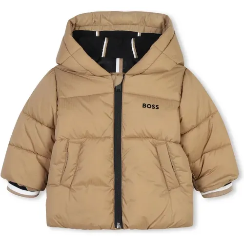 Logo Gummischulter Steppjacke - Hugo Boss - Modalova