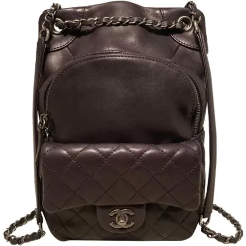 Pre-owned Leather backpacks , female, Sizes: ONE SIZE - Chanel Vintage - Modalova