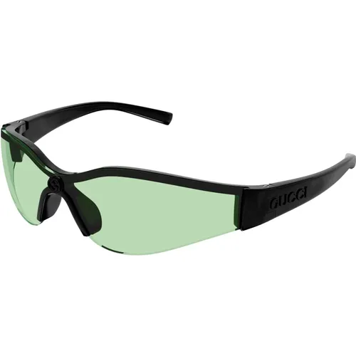 Trendige Semi-Rimless Sports Sonnenbrille - Gucci - Modalova