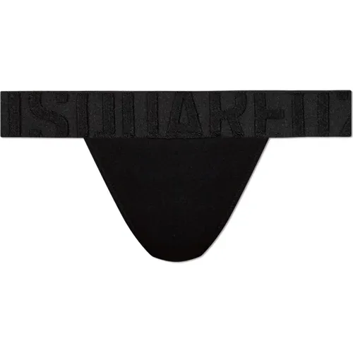 Bottoms, female, , Size: L Logo thongs - Dsquared2 - Modalova