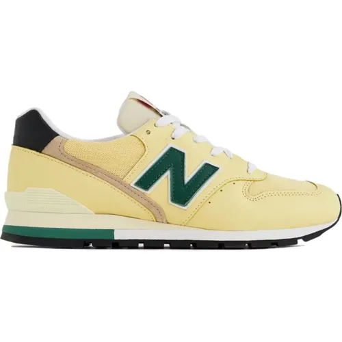 Sneakers, male, , Size: 10 US USA Sneakers Sulphur/Forest Green Logo - New Balance - Modalova