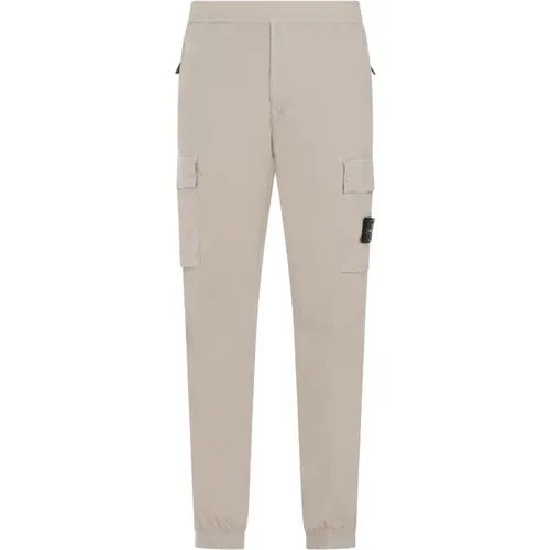 Sweatpants, male, , Size: W30 Cargo Pants in Neutral Color - Stone Island - Modalova