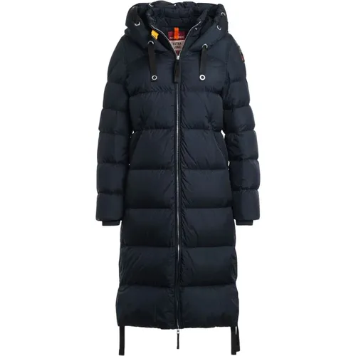 Navy Panda Coat with Hood , female, Sizes: S, M, 2XL, L, XS, XL - Parajumpers - Modalova