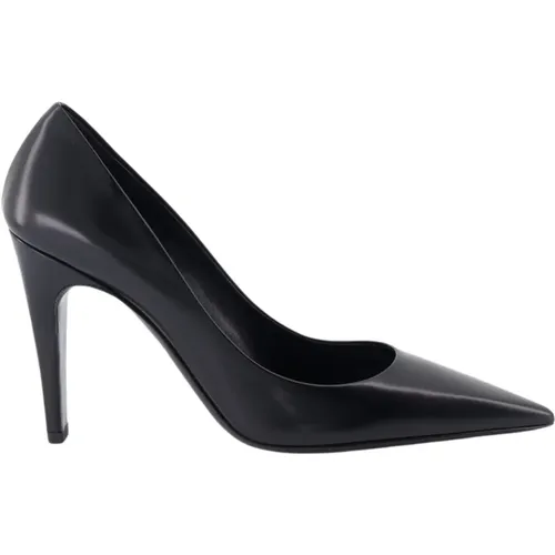 Leather Slip-On Pointed Toe Pumps , female, Sizes: 7 UK - Prada - Modalova