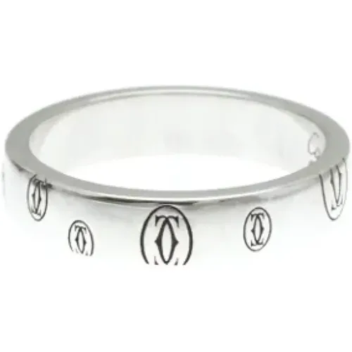 Pre-owned Jewellery, female, , Size: ONE SIZE Pre-owned White Gold rings - Cartier Vintage - Modalova