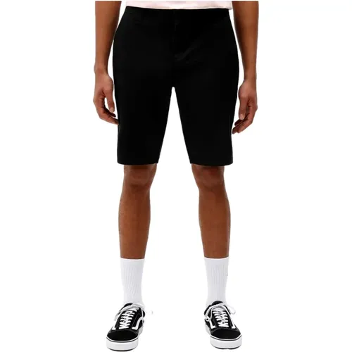 Schwarze Slim Fit Bermuda Shorts , Herren, Größe: W30 - Dickies - Modalova
