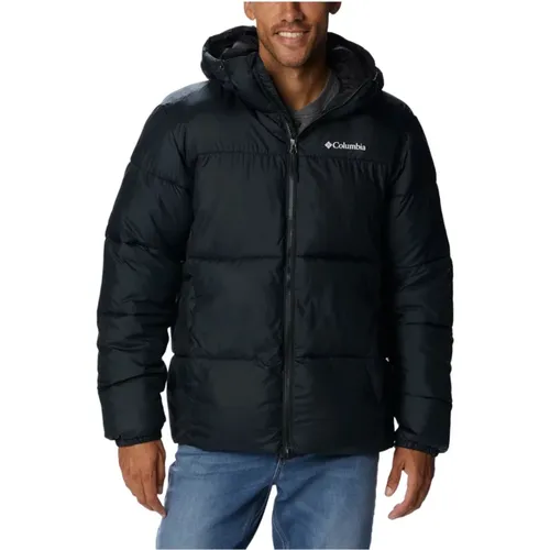 Puffect Hooded Jacket , male, Sizes: L - Columbia - Modalova