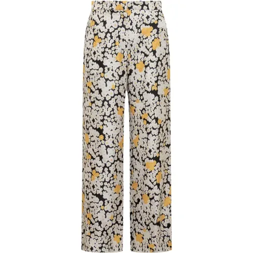 Straight Trousers, female, , Size: S Wide Leg Fluid Pants - Lanvin - Modalova