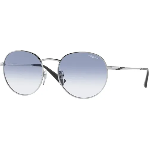 Stylish Sunglasses with Blue Gradient Lenses , female, Sizes: 53 MM - Vogue - Modalova