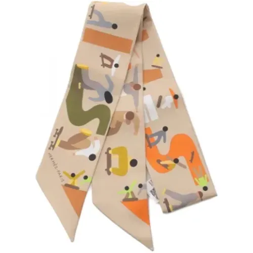 Pre-owned Scarves, female, , Size: ONE SIZE Pre-owned Silk scarves - Hermès Vintage - Modalova