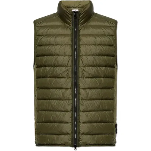 Vest with a stand-up collar , male, Sizes: L, XL, M, S - Stone Island - Modalova