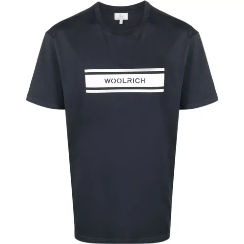T-shirt , male, Sizes: 3XL - Woolrich - Modalova