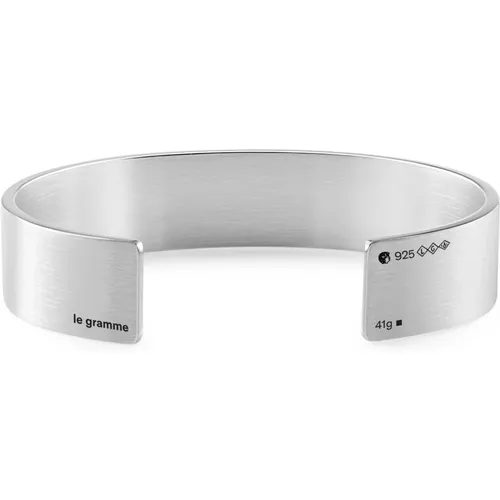 Bracelets, unisex, , Size: XS Ribbon bracelet crafted in France - Le Gramme - Modalova