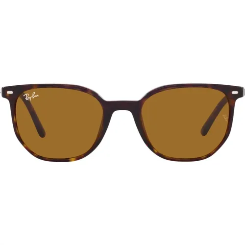 Braune Acetat Elliot Sonnenbrille , Damen, Größe: 52 MM - Ray-Ban - Modalova