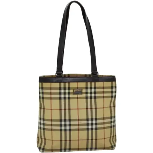 Pre-owned Tote Bags, female, , Size: ONE SIZE Pre-owned Canvas handbags - Burberry Vintage - Modalova