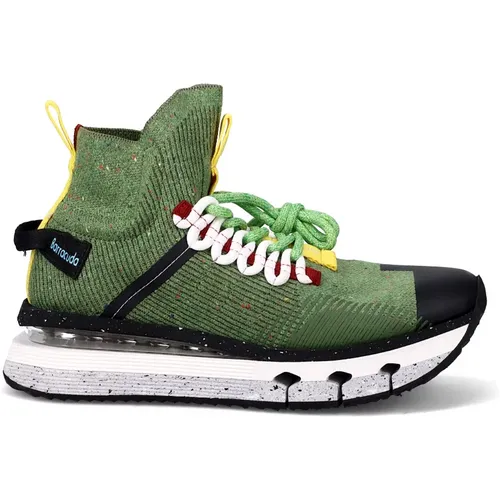 Grüne Modische Sneakers , Damen, Größe: 37 EU - Barracuda - Modalova