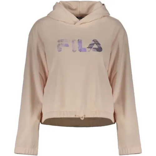 Hooded Sweatshirt with Print , female, Sizes: XS, L - Fila - Modalova