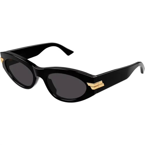 Cat Eye Sonnenbrille - Zeitlose Eleganz , unisex, Größe: 53 MM - Bottega Veneta - Modalova