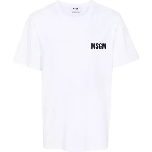 Rückseitenlogo T-Shirt Stil 01 , Herren, Größe: L - Msgm - Modalova