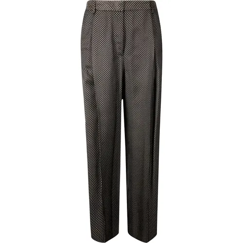 Wide Leg Trousers with Pressed Crease , female, Sizes: M, XS - Alberto Biani - Modalova