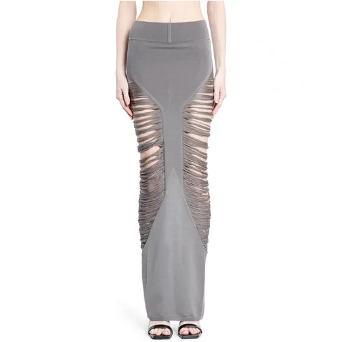 Maxi Skirts, female, , Size: M Pillar Skirt - Rick Owens - Modalova