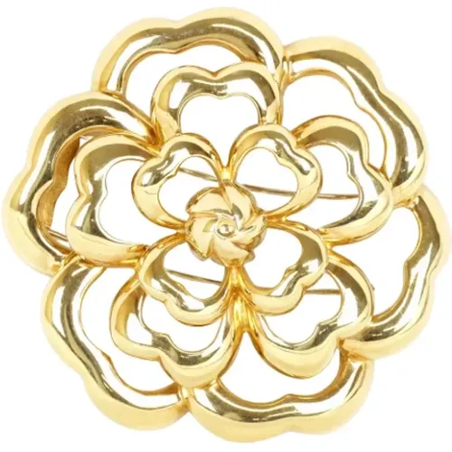 Pre-owned Jewellery, female, , Size: ONE SIZE Pre-owned Gold brooches - Chanel Vintage - Modalova