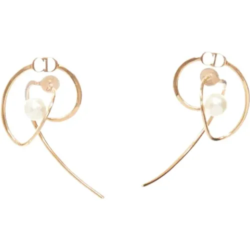 Pre-owned Jewellery, female, , Size: ONE SIZE Pre-owned Metal earrings - Dior Vintage - Modalova