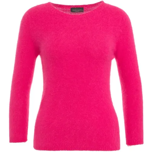 Angora Sweater Knitwear Aw24 , female, Sizes: S, L, M - Roberto Collina - Modalova