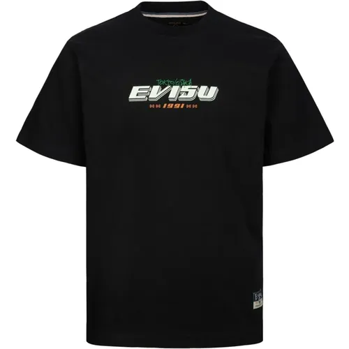 T-Shirts , Herren, Größe: XL - Evisu - Modalova