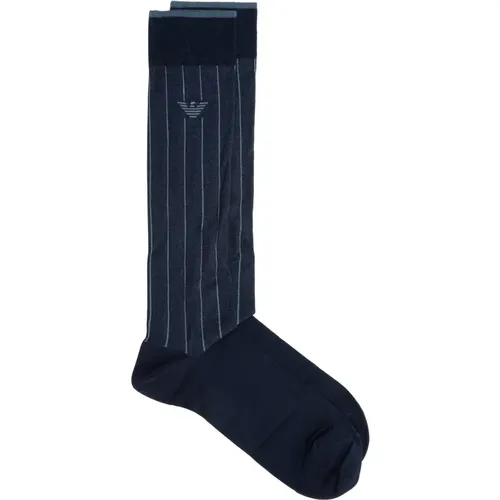 Gestreifte Logo-Socken - Emporio Armani - Modalova