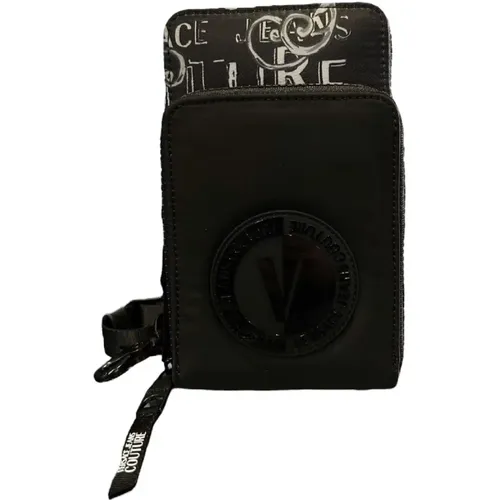 Phone Accessories, male, , Size: ONE SIZE Logo Couture Cell Phone Case - Versace Jeans Couture - Modalova