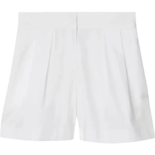 Weiße Kinder Baumwoll-Twill-Shorts - Burberry - Modalova