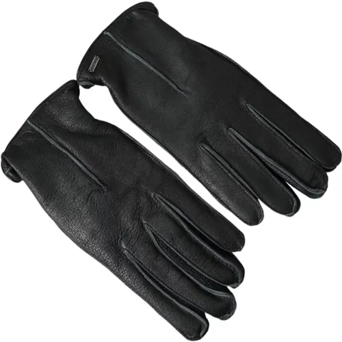 Gloves, unisex, , Size: 9 IN Leather Biker Gloves - Dolce & Gabbana - Modalova