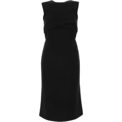 Sleeveless Dress with Geometric Cut Out , female, Sizes: M, S - SPORTMAX - Modalova