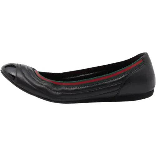 Pre-owned Flats, female, , Size: 10 US Pre-owned Leather flats - Gucci Vintage - Modalova