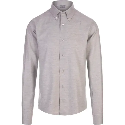 Shirts Grey , male, Sizes: 4XL, 2XL, M, XL, L - Fedeli - Modalova