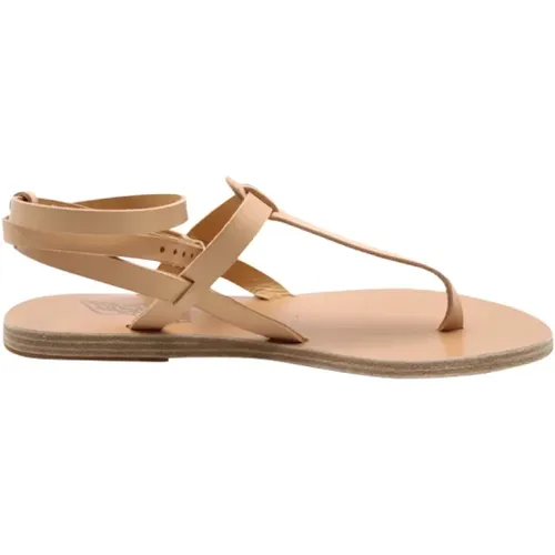 Natürliche flache Sandalen für den Sommer , Damen, Größe: 41 EU - Ancient Greek Sandals - Modalova
