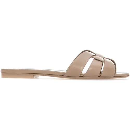 Strappy Leather Sandals , female, Sizes: 3 1/2 UK, 3 UK, 6 1/2 UK, 7 UK, 2 1/2 UK - Saint Laurent - Modalova