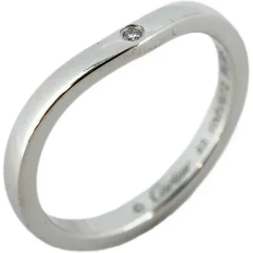 Pre-owned Platinum rings , female, Sizes: ONE SIZE - Cartier Vintage - Modalova