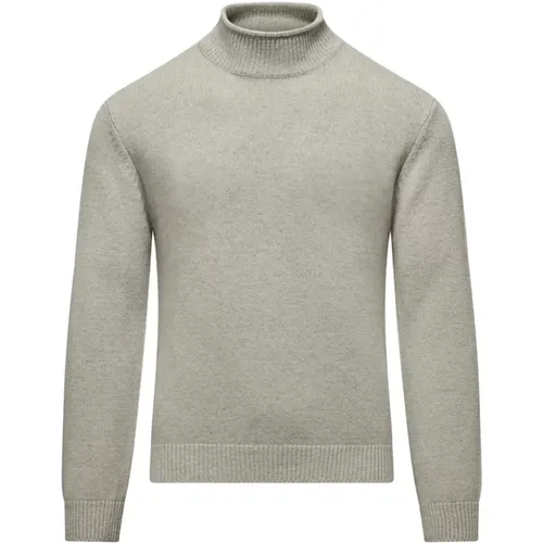 Turtlenecks, male, , Size: L Soft Wool Mock Neck Sweater - BomBoogie - Modalova